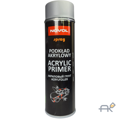 Аэрозоль NOVOL ACRYL PRIMER акриловый грунт 500 ml серый